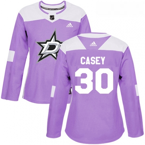 Womens Adidas Dallas Stars 30 Jon Casey Authentic Purple Fights Cancer Practice NHL Jersey Womens Adidas Dallas Stars 30 Jon Casey Authentic Purple Fights Cancer Practice NHL Jersey