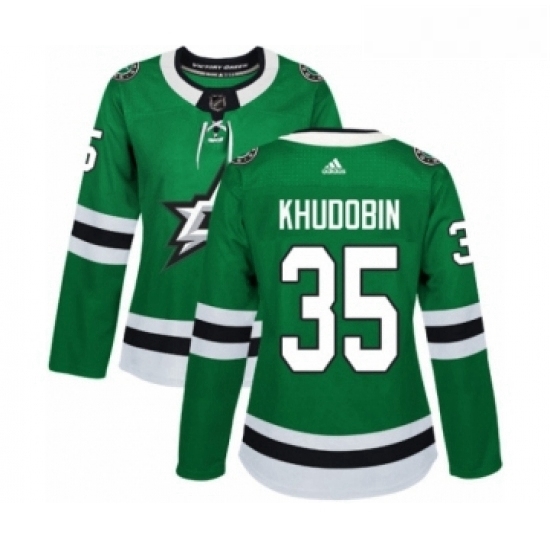 Womens Adidas Dallas Stars 35 Anton Khudobin Premier Green Home NHL Jersey Womens Adidas Dallas Stars 35 Anton Khudobin Premier Green Home NHL Jersey