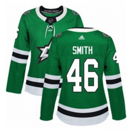 Womens Adidas Dallas Stars 46 Gemel Smith Premier Green Home NHL Jersey Womens Adidas Dallas Stars 46 Gemel Smith Premier Green Home NHL Jersey