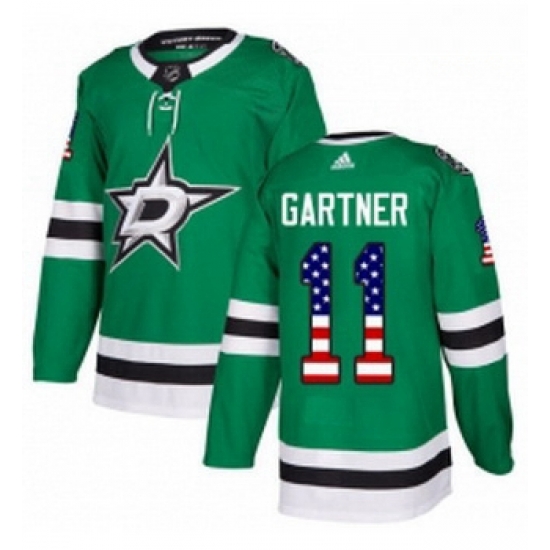 Youth Adidas Dallas Stars 11 Mike Gartner Authentic Green USA Flag Fashion NHL Jersey Youth Adidas Dallas Stars 11 Mike Gartner Authentic Green USA Flag Fashion NHL Jersey