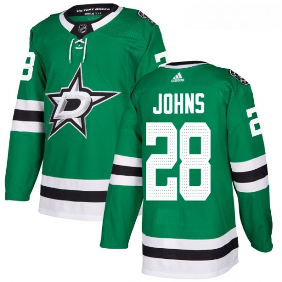 Youth Adidas Dallas Stars 28 Stephen Johns Authentic Green Home NHL Jersey Youth Adidas Dallas Stars 28 Stephen Johns Authentic Green Home NHL Jersey