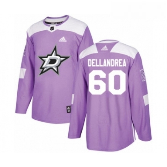 Youth Adidas Dallas Stars 60 Ty Dellandrea Authentic Purple Fights Cancer Practice NHL Jersey Youth Adidas Dallas Stars 60 Ty Dellandrea Authentic Purple Fights Cancer Practice NHL Jersey