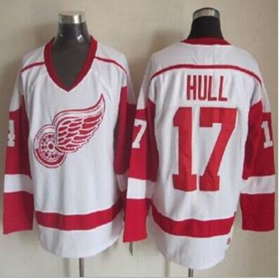 Detroit Red Wings #17 Brett Hull White CCM Throwback Stitched NHL Jersey Detroit Red Wings #17 Brett Hull White CCM Throwback Stitched NHL Jersey
