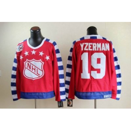 Detroit Red Wings #19 STEVE YZERMAN all star 75th Anniversary red CCM Jersey Detroit Red Wings #19 STEVE YZERMAN all star 75th Anniversary red CCM Jersey