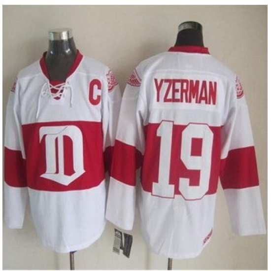Detroit Red Wings #19 Steve Yzerman White Winter Classic CCM Throwback Stitched NHL jersey Detroit Red Wings #19 Steve Yzerman White Winter Classic CCM Throwback Stitched NHL jersey