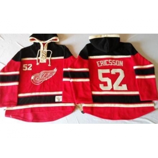 Detroit Red Wings 52 Jonathan Ericsson Red Sawyer Hooded Sweatshirt Stitched NHL Jersey Detroit Red Wings 52 Jonathan Ericsson Red Sawyer Hooded Sweatshirt Stitched NHL Jersey