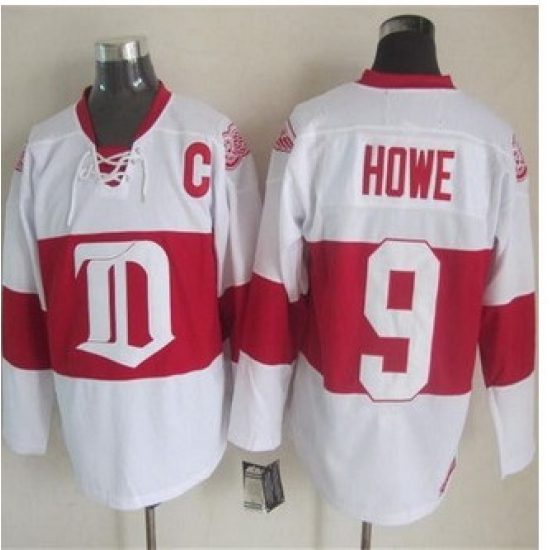 Detroit Red Wings #9 Gordie Howe White Winter Classic CCM Throwback Stitched NHL jersey Detroit Red Wings #9 Gordie Howe White Winter Classic CCM Throwback Stitched NHL jersey