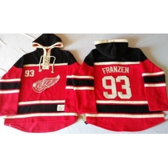 Detroit Red Wings 93 Johan Franzen Red Sawyer Hooded Sweatshirt Stitched NHL Jersey Detroit Red Wings 93 Johan Franzen Red Sawyer Hooded Sweatshirt Stitched NHL Jersey