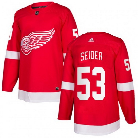 Men Detroit Red Wings 53 Moritz Seider Red Stitched jersey Men Detroit Red Wings 53 Moritz Seider Red Stitched jersey