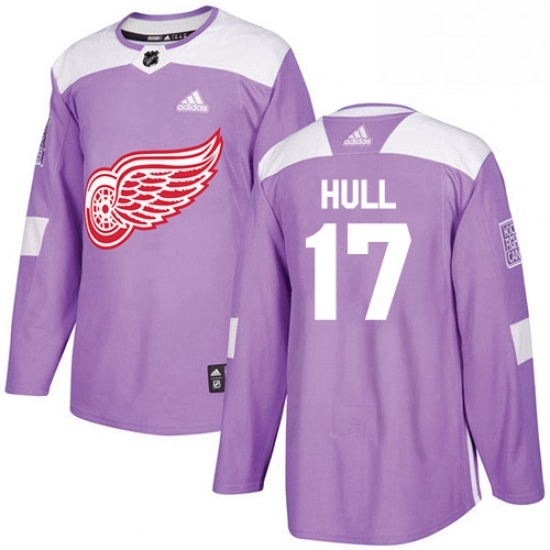Mens Adidas Detroit Red Wings 17 Brett Hull Authentic Purple Fights Cancer Practice NHL Jersey Mens Adidas Detroit Red Wings 17 Brett Hull Authentic Purple Fights Cancer Practice NHL Jersey