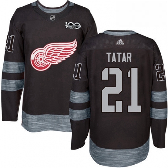 Mens Adidas Detroit Red Wings 21 Tomas Tatar Authentic Black 1917 2017 100th Anniversary NHL Jersey Mens Adidas Detroit Red Wings 21 Tomas Tatar Authentic Black 1917 2017 100th Anniversary NHL Jersey