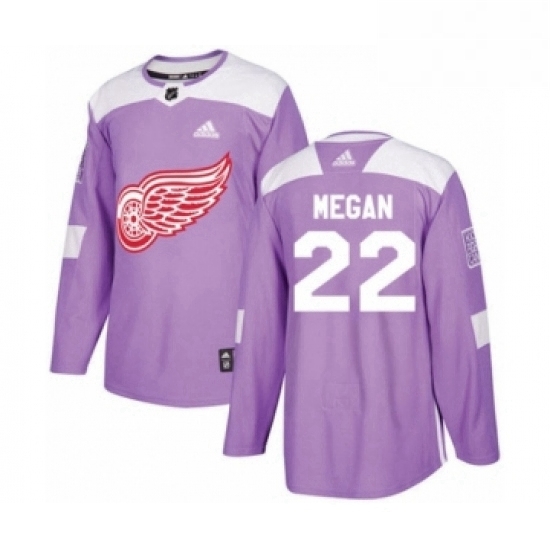 Mens Adidas Detroit Red Wings 22 Wade Megan Authentic Purple Fights Cancer Practice NHL Jersey Mens Adidas Detroit Red Wings 22 Wade Megan Authentic Purple Fights Cancer Practice NHL Jersey
