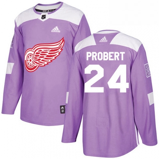 Mens Adidas Detroit Red Wings 24 Bob Probert Authentic Purple Fights Cancer Practice NHL Jersey Mens Adidas Detroit Red Wings 24 Bob Probert Authentic Purple Fights Cancer Practice NHL Jersey