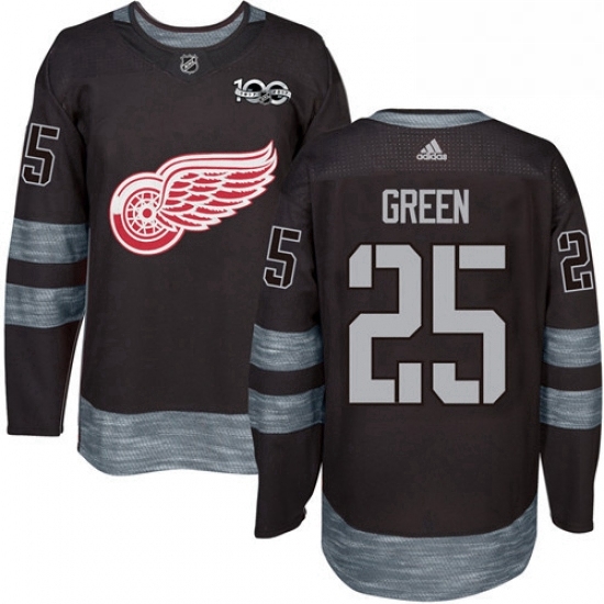 Mens Adidas Detroit Red Wings 25 Mike Green Authentic Black 1917 2017 100th Anniversary NHL Jersey Mens Adidas Detroit Red Wings 25 Mike Green Authentic Black 1917 2017 100th Anniversary NHL Jersey
