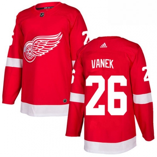 Mens Adidas Detroit Red Wings 26 Thomas Vanek Authentic Red Home NHL Jersey Mens Adidas Detroit Red Wings 26 Thomas Vanek Authentic Red Home NHL Jersey