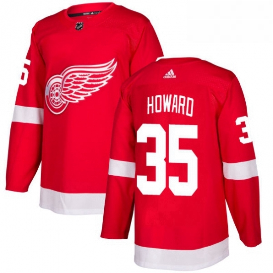 Mens Adidas Detroit Red Wings 35 Jimmy Howard Premier Red Home NHL Jersey Mens Adidas Detroit Red Wings 35 Jimmy Howard Premier Red Home NHL Jersey