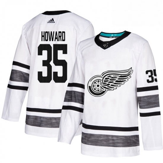 Mens Adidas Detroit Red Wings 35 Jimmy Howard White 2019 All Star Game Parley Authentic Stitched NHL Jersey Mens Adidas Detroit Red Wings 35 Jimmy Howard White 2019 All Star Game Parley Authentic Stitched NHL Jersey