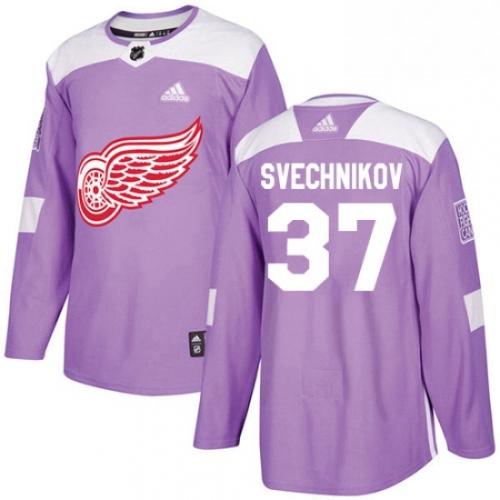 Mens Adidas Detroit Red Wings 37 Evgeny Svechnikov Authentic Purple Fights Cancer Practice NHL Jersey Mens Adidas Detroit Red Wings 37 Evgeny Svechnikov Authentic Purple Fights Cancer Practice NHL Jersey