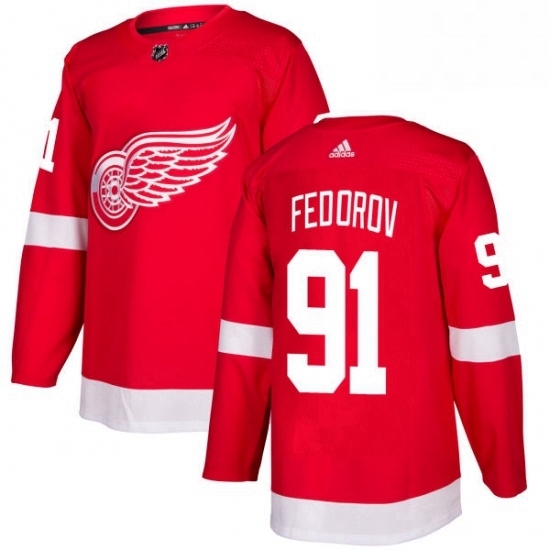 Mens Adidas Detroit Red Wings 91 Sergei Fedorov Premier Red Home NHL Jersey Mens Adidas Detroit Red Wings 91 Sergei Fedorov Premier Red Home NHL Jersey