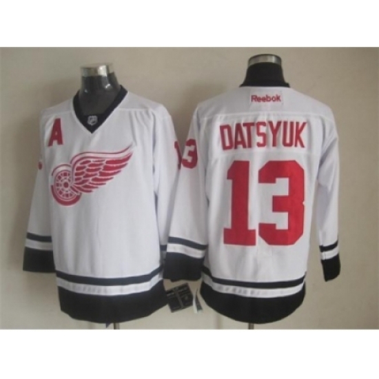 NHL Detroit Red Wings #13 Pavel Datsyuk black-white jerseys NHL Detroit Red Wings #13 Pavel Datsyuk black-white jerseys