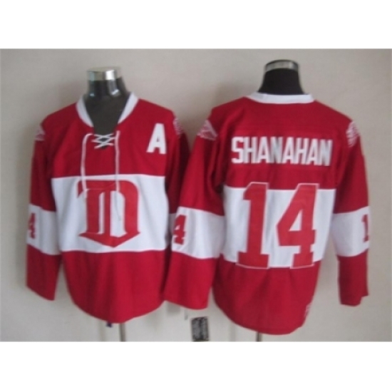 NHL Detroit Red Wings 14 Shanahan classic red jerseys