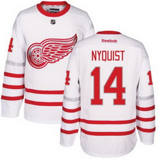 Red Wings #14 Gustav Nyquist White Centennial Classic Stitched NHL Jersey Red Wings #14 Gustav Nyquist White Centennial Classic Stitched NHL Jersey