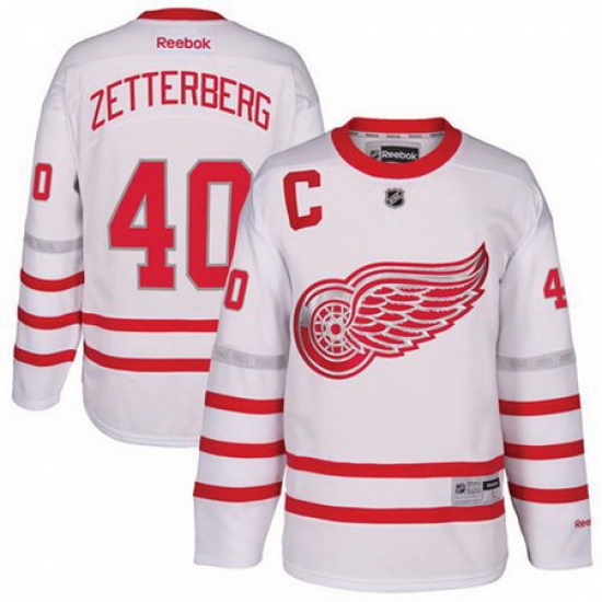 Red Wings #40 Henrik Zetterberg White Centennial Classic Stitched NHL Jersey Red Wings #40 Henrik Zetterberg White Centennial Classic Stitched NHL Jersey
