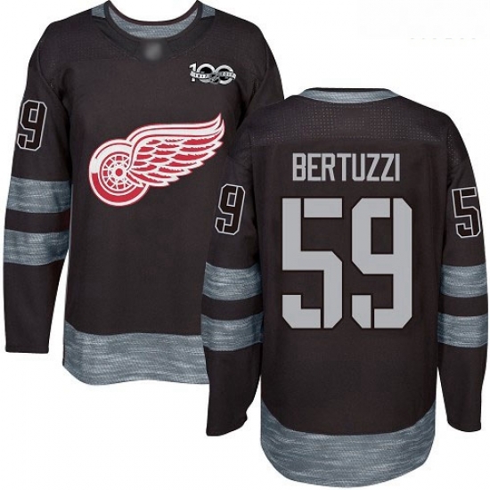 Red Wings #59 Tyler Bertuzzi Black 1917 2017 100th Anniversary Stitched Hockey Jersey Red Wings #59 Tyler Bertuzzi Black 1917 2017 100th Anniversary Stitched Hockey Jersey