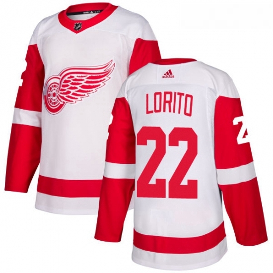 Womens Adidas Detroit Red Wings 22 Matthew Lorito Authentic White Away NHL Jersey Womens Adidas Detroit Red Wings 22 Matthew Lorito Authentic White Away NHL Jersey
