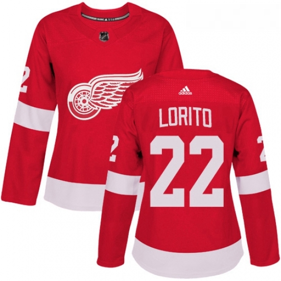 Womens Adidas Detroit Red Wings 22 Matthew Lorito Premier Red Home NHL Jersey Womens Adidas Detroit Red Wings 22 Matthew Lorito Premier Red Home NHL Jersey