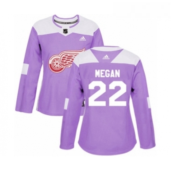 Womens Adidas Detroit Red Wings 22 Wade Megan Authentic Purple Fights Cancer Practice NHL Jersey Womens Adidas Detroit Red Wings 22 Wade Megan Authentic Purple Fights Cancer Practice NHL Jersey
