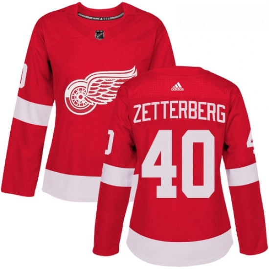 Womens Adidas Detroit Red Wings 40 Henrik Zetterberg Authentic Red Home NHL Jersey Womens Adidas Detroit Red Wings 40 Henrik Zetterberg Authentic Red Home NHL Jersey