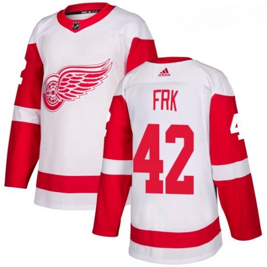 Womens Adidas Detroit Red Wings 42 Martin Frk Authentic White Away NHL Jersey Womens Adidas Detroit Red Wings 42 Martin Frk Authentic White Away NHL Jersey