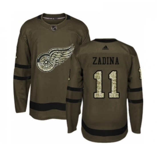 Youth Adidas Detroit Red Wings 11 Filip Zadina Premier Green Salute to Service NHL Jersey Youth Adidas Detroit Red Wings 11 Filip Zadina Premier Green Salute to Service NHL Jersey