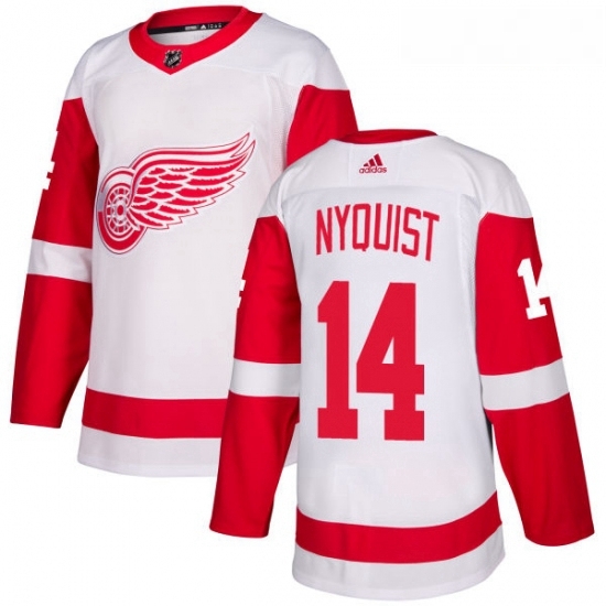 Youth Adidas Detroit Red Wings 14 Gustav Nyquist Authentic White Away NHL Jersey Youth Adidas Detroit Red Wings 14 Gustav Nyquist Authentic White Away NHL Jersey