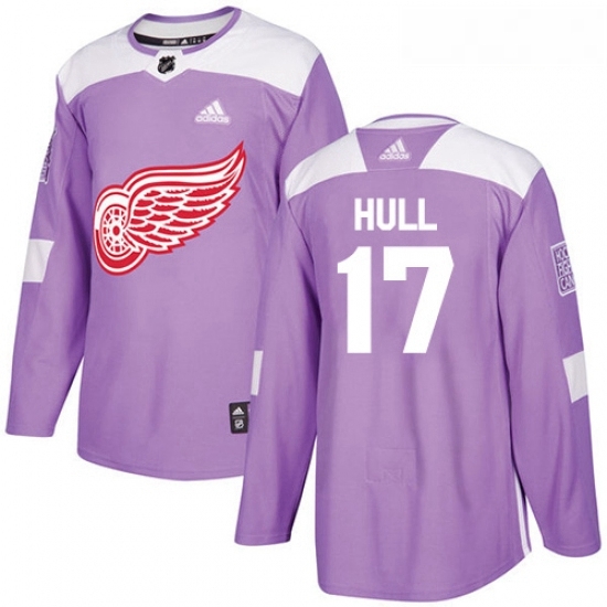 Youth Adidas Detroit Red Wings 17 Brett Hull Authentic Purple Fights Cancer Practice NHL Jersey Youth Adidas Detroit Red Wings 17 Brett Hull Authentic Purple Fights Cancer Practice NHL Jersey
