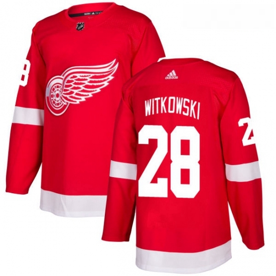 Youth Adidas Detroit Red Wings 28 Luke Witkowski Premier Red Home NHL Jersey Youth Adidas Detroit Red Wings 28 Luke Witkowski Premier Red Home NHL Jersey