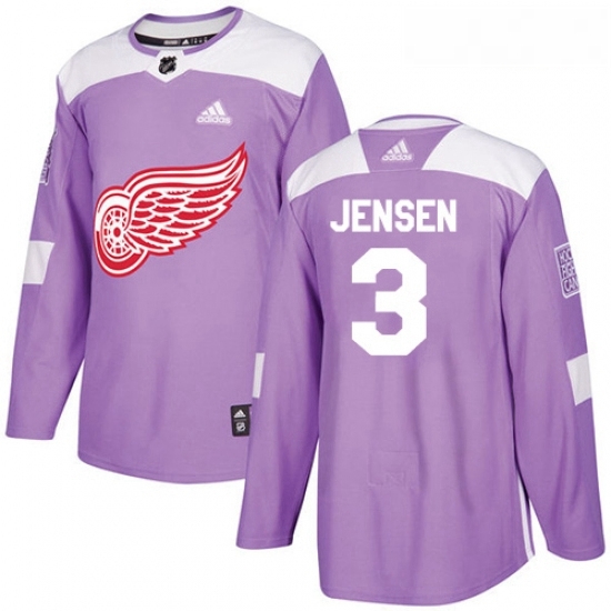Youth Adidas Detroit Red Wings 3 Nick Jensen Authentic Purple Fights Cancer Practice NHL Jersey Youth Adidas Detroit Red Wings 3 Nick Jensen Authentic Purple Fights Cancer Practice NHL Jersey