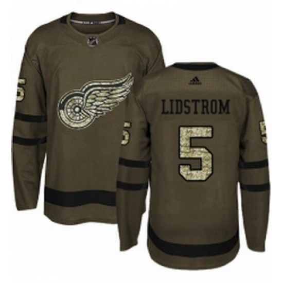 Youth Adidas Detroit Red Wings 5 Nicklas Lidstrom Authentic Green Salute to Service NHL Jersey Youth Adidas Detroit Red Wings 5 Nicklas Lidstrom Authentic Green Salute to Service NHL Jersey