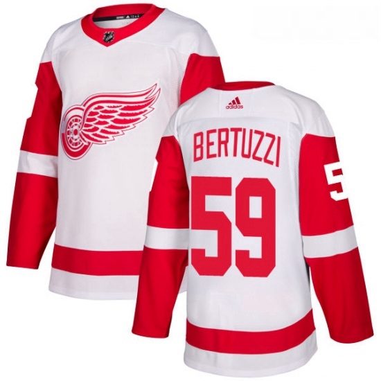 Youth Adidas Detroit Red Wings 59 Tyler Bertuzzi Authentic White Away NHL Jersey Youth Adidas Detroit Red Wings 59 Tyler Bertuzzi Authentic White Away NHL Jersey
