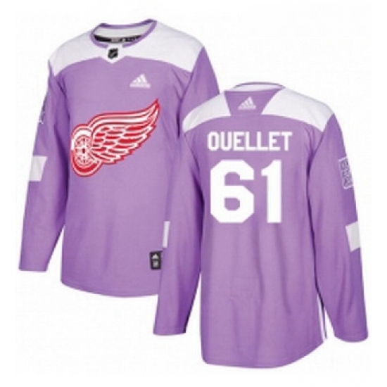 Youth Adidas Detroit Red Wings 61 Xavier Ouellet Authentic Purple Fights Cancer Practice NHL Jersey Youth Adidas Detroit Red Wings 61 Xavier Ouellet Authentic Purple Fights Cancer Practice NHL Jersey