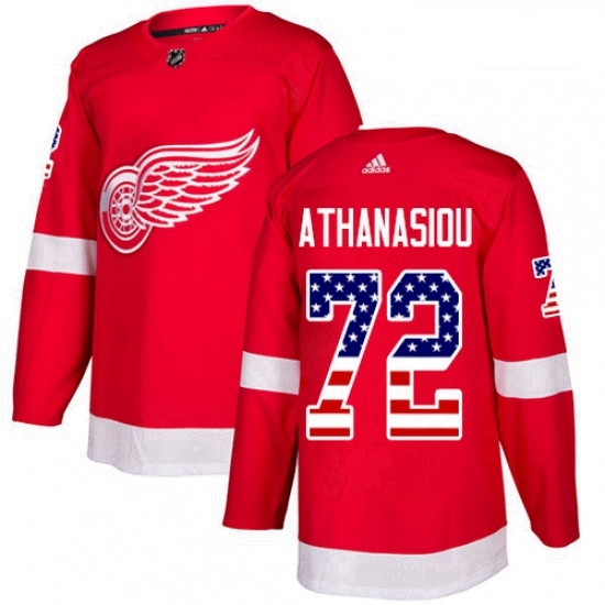Youth Adidas Detroit Red Wings 72 Andreas Athanasiou Authentic Red USA Flag Fashion NHL Jersey Youth Adidas Detroit Red Wings 72 Andreas Athanasiou Authentic Red USA Flag Fashion NHL Jersey