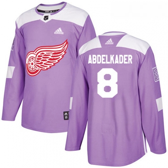 Youth Adidas Detroit Red Wings 8 Justin Abdelkader Authentic Purple Fights Cancer Practice NHL Jersey Youth Adidas Detroit Red Wings 8 Justin Abdelkader Authentic Purple Fights Cancer Practice NHL Jersey