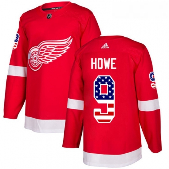 Youth Adidas Detroit Red Wings 9 Gordie Howe Authentic Red USA Flag Fashion NHL Jersey Youth Adidas Detroit Red Wings 9 Gordie Howe Authentic Red USA Flag Fashion NHL Jersey