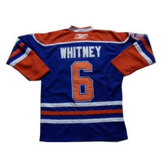 Edmonton Oilers # 6 WHITNEY Blue Hockey Jerseys Edmonton Oilers # 6 WHITNEY Blue Hockey Jerseys