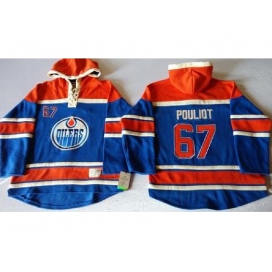 Edmonton Oilers #67 Benoit Pouliot Light Blue Sawyer Hooded Sweatshirt Stitched NHL Jersey Edmonton Oilers #67 Benoit Pouliot Light Blue Sawyer Hooded Sweatshirt Stitched NHL Jersey