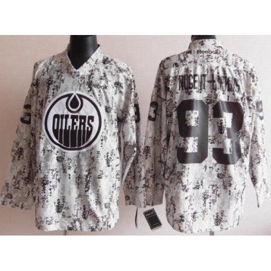 Edmonton Oilers 93# Ryan Nugent-Hopkins White Camo NHL Jerseys Edmonton Oilers 93# Ryan Nugent-Hopkins White Camo NHL Jerseys