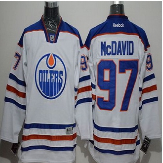 Edmonton Oilers #97 Connor McDavid White Stitched NHL Jersey Edmonton Oilers #97 Connor McDavid White Stitched NHL Jersey