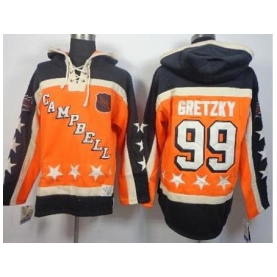 Edmonton Oilers #99 Wayne Gretzky Orange All Star Stitched NHL Sawyer Hooded Sweatshirt Edmonton Oilers #99 Wayne Gretzky Orange All Star Stitched NHL Sawyer Hooded Sweatshirt