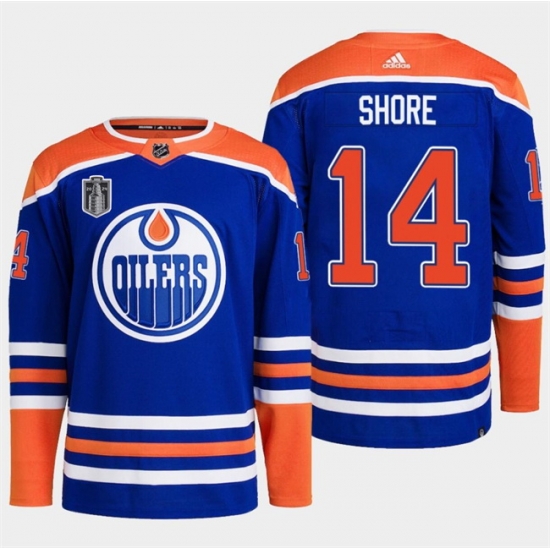 Men Edmonton Oilers 14 Devin Shore Royal 2024 Stanley Cup Final Patch Stitched Jersey Men Edmonton Oilers 14 Devin Shore Royal 2024 Stanley Cup Final Patch Stitched Jersey